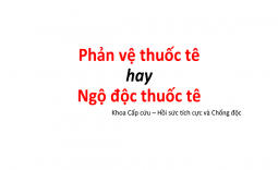 Phản vệ thuốc tê hay Ngộ độc thuốc tê