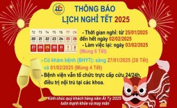 THÔNG BÁO LỊCH NGHỈ TẾT 2025