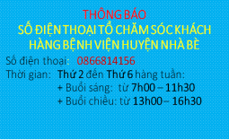 Bệnh viện huyện Nhà Bè thành lập tổ chăm sóc khách hàng