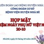 HỌP MẶT Ngày Phụ nữ Việt Nam 20-10 hưởng ứng Ngày Pháp luật Việt Nam 09/11