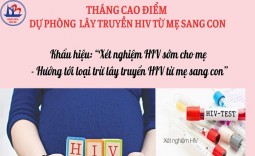 Tháng cao điểm Dự phòng lây truyền HIV từ mẹ sang con
